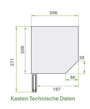 ALU Kasten 205mm für Rolltore